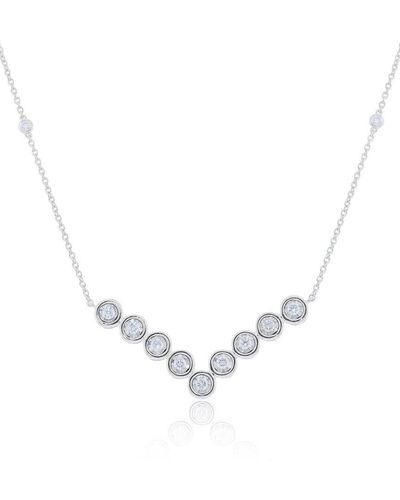 Diana M. Jewels 14k 0.48 Ct. Tw. Diamond Necklace - Natural
