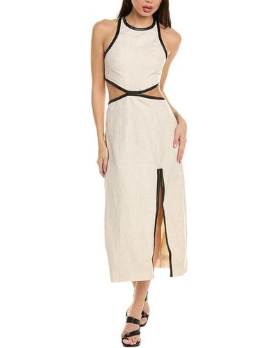 STAUD Delmore Linen Dress - Natural
