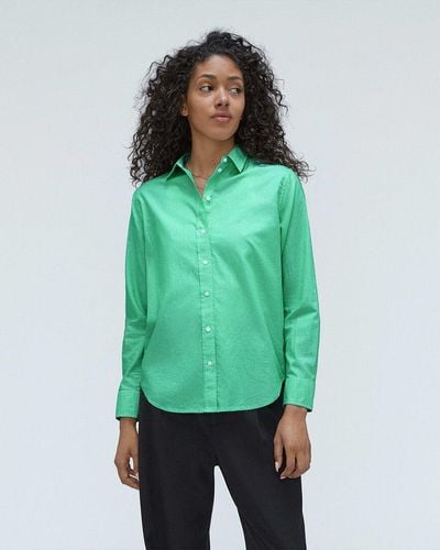 Everlane The Silky Relaxed Shirt - Green