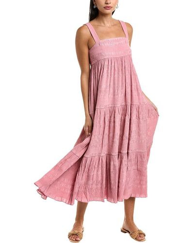 Hunter Bell Poppy Midi Dress - Pink