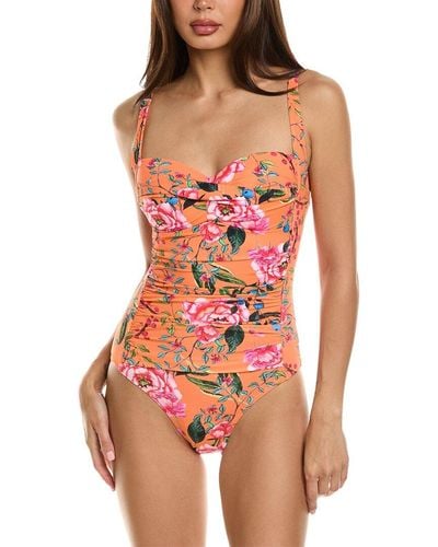 Nicole Miller Bandeau One-piece - Red