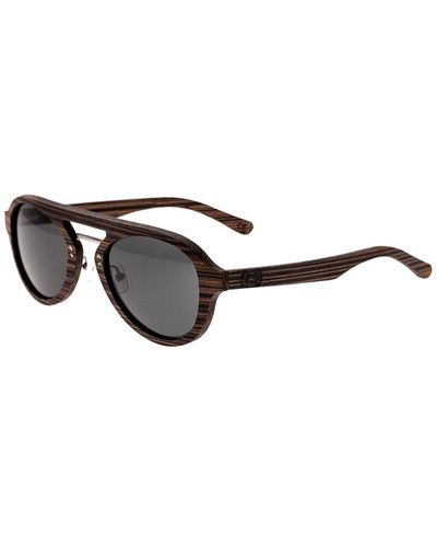 Earth Wood Unisex Cruz 45mm Polarized Sunglasses - Brown