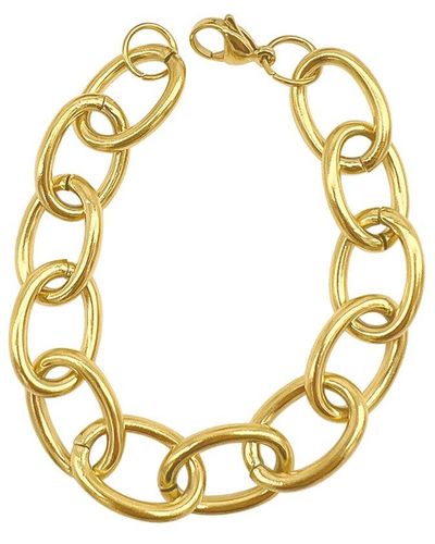 Adornia 14k Plated Chain Bracelet - Metallic