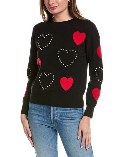 Nanette Lepore Heart Sweater - Red