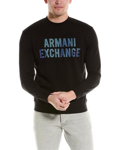 Armani Exchange Graphic Crewneck Sweatshirt - Black