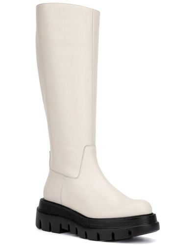 Aquatalia Scilla Weatherproof Leather Boot - White
