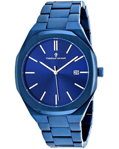 Christian Van Sant Octavius Slim Watch - Blue
