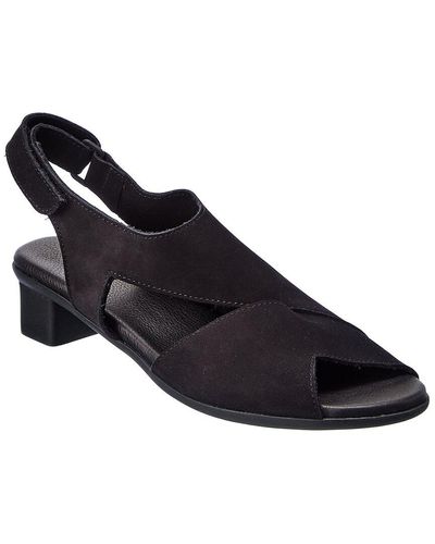 Arche Obibbi Leather Sandal - Black