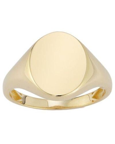 Ember Fine Jewelry 14k Oval Signet Ring - White