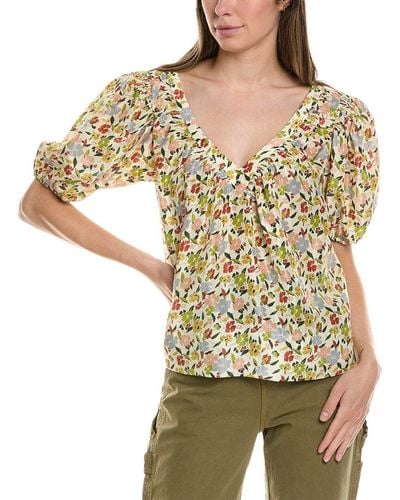 The Great The Bungalow Silk Top - White