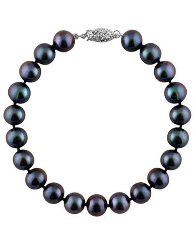 Splendid 14k 7-8mm Pearl Bracelet - Blue