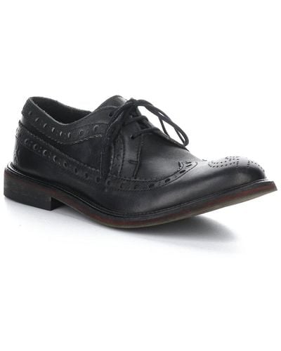 Fly London Washed Leather Oxford - Black