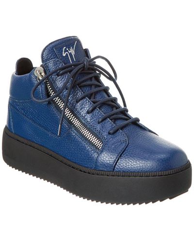 Giuseppe Zanotti Zola May Leather Sneaker - Blue