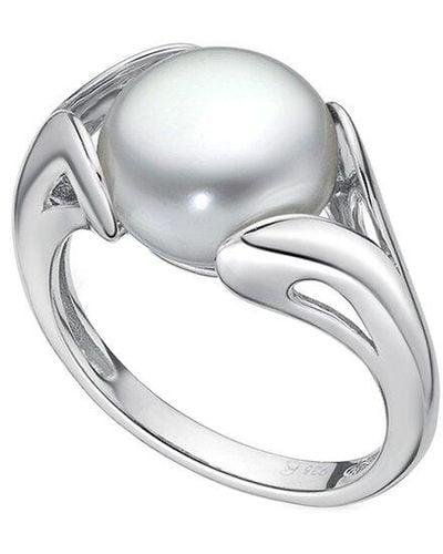 Belpearl Silver 11-10.5mm Pearl Ring - Metallic