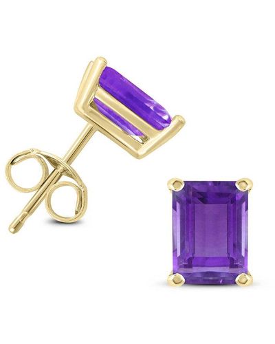Gemstones 14k 1.70 Ct. Tw. Amethyst Earrings - Purple