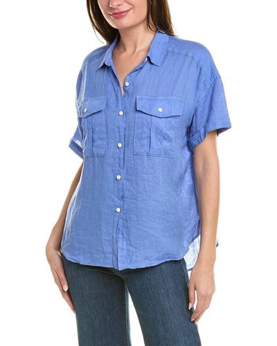 Alex Mill Utility Linen Shirt - Blue