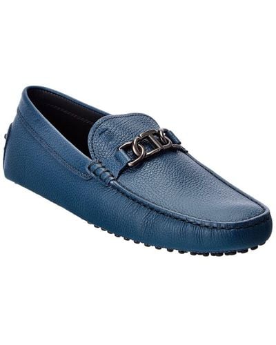 Tod's Gommini Leather Driver - Blue