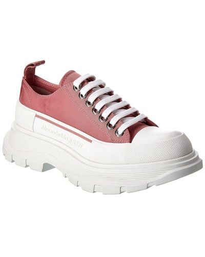 Alexander McQueen Tread Slick Canvas Sneaker - Pink