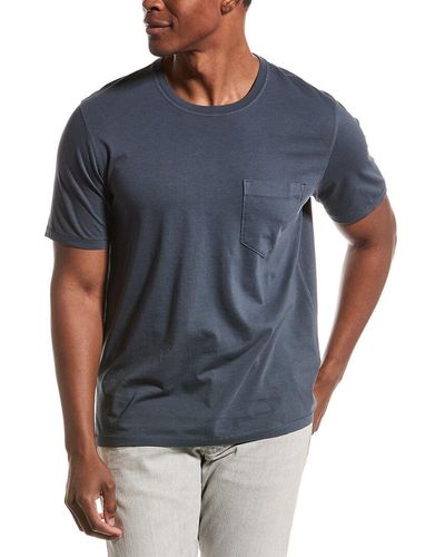 Billy Reid Men’s Washed Pocket T-Shirt – Soft Pima Cotton, Garment-Dyed, Classic Fit With Chest Pocket - View #5