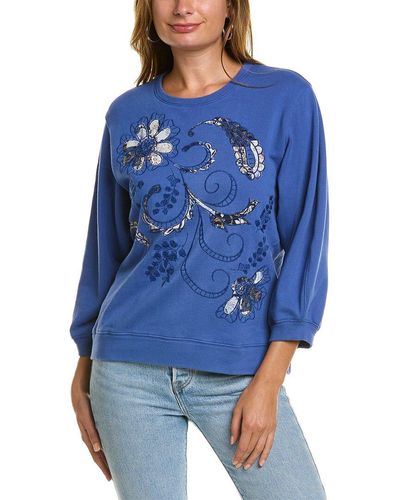 Johnny Was Solis Pullover - Blue