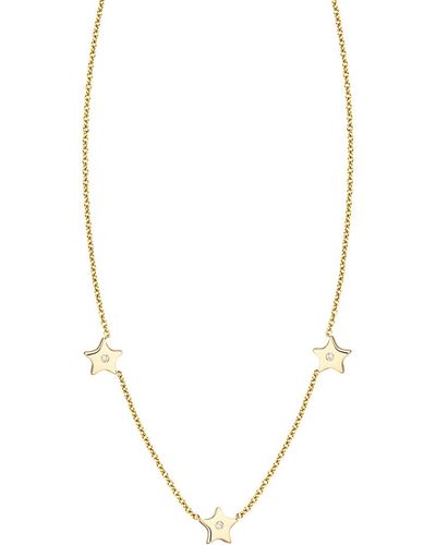 Ariana Rabbani 14k Diamond Three Stars Necklace - Metallic