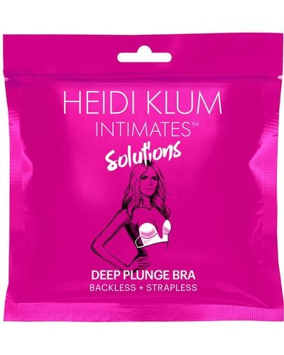 Heidi Klum Deep Plunge Strapless And Backless Bra - Pink