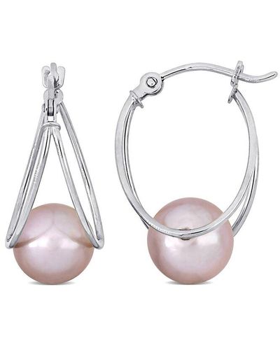 Rina Limor 10k 8-8.5mm Pearl Earrings - White