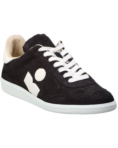 Isabel Marant Bryce Suede & Leather Trainer - Black