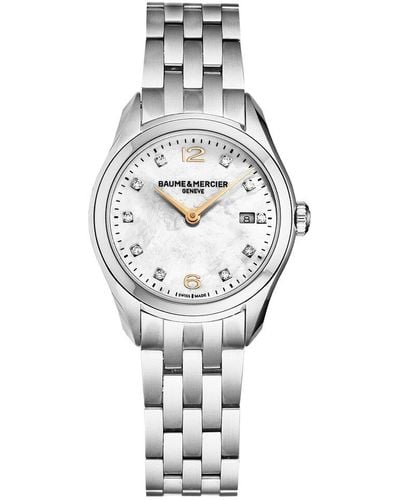 Baume & Mercier Clifton Watch, Circa 2010s - White