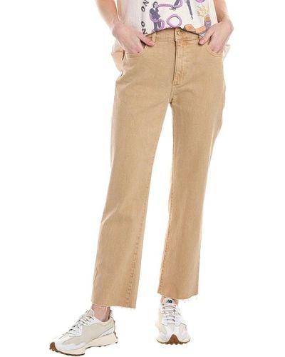 DL1961 Patti Straight High-rise Sand Vintage Ankle Jean - Natural