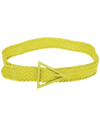 Bottega Veneta Rubber Belt - Yellow