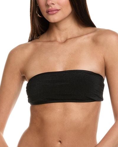 Zadig & Voltaire Crinkle Bandeau Bikini Top - Black