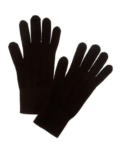 SCOTT & SCOTT LONDON Cable Cashmere Gloves - Black