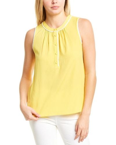 Court & Rowe Piped Top - Yellow