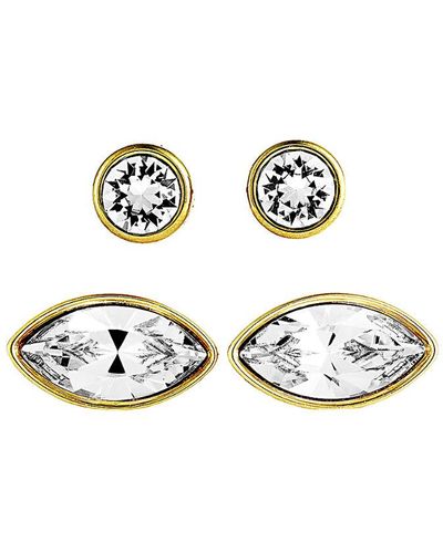 Swarovski Crystal Plated Earrings - White
