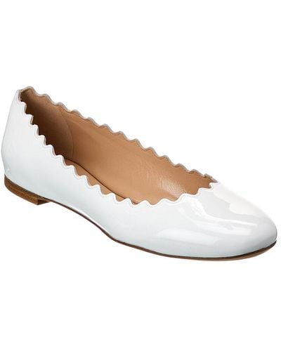 Chloé Lauren Ballet Flat - White