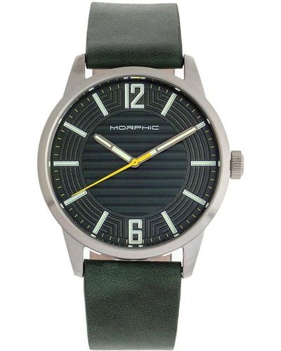 Morphic M79 Series Chronograph Quartz White Dial Mens Watch - Metallic