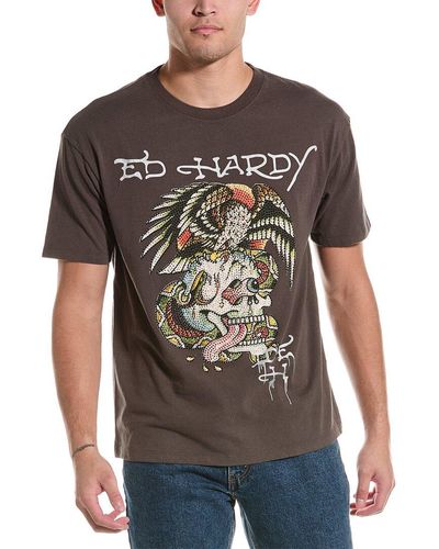 Ed Hardy Limited Edition Battle Skull T-shirt - Black