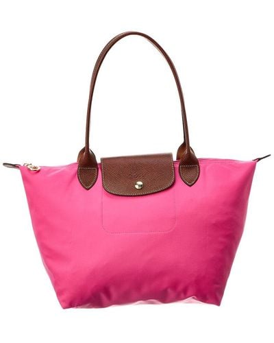 LONGCHAMP Pink Quadri Leather Gorgeous Small Shoulder Bag. -  Finland