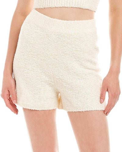 Finders Keepers Fluffy Recycled Short - White