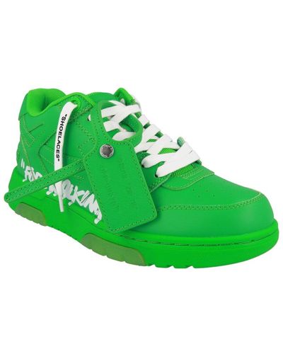 Off-White c/o Virgil Abloh Off-whitetm Out Of Office For Walking Leather Sneaker - Green
