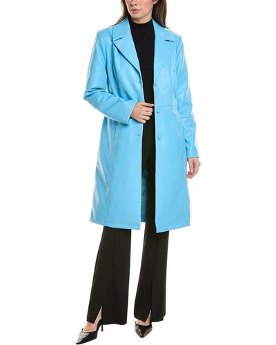 Badgley Mischka Trench Coat - Blue