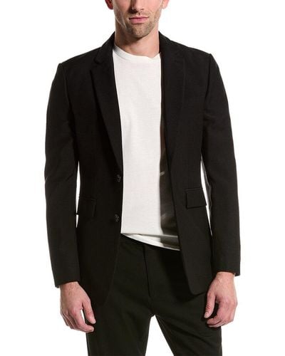 Burberry Tailored Wool & Mohair-blend Blazer - Black