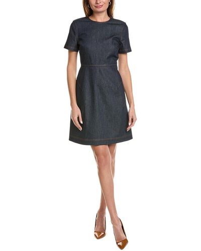 Lafayette 148 New York Fit-and-flare Dress - Blue