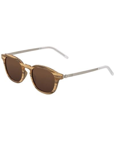 Earth Wood Unisex Kavaja 47mm Polarized Sunglasses - Brown