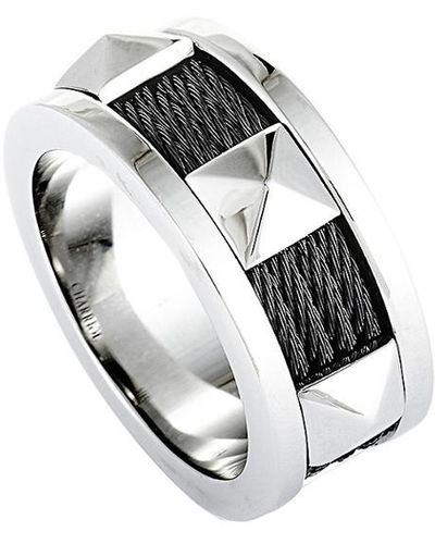 Charriol Stainless Steel Ring - Metallic