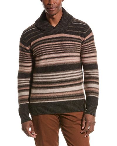 Billy Reid Eastwood Yak & Wool-blend Shawl Collar Sweater - Brown