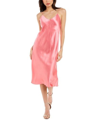 Adriana Iglesias Jadi Silk Dress - Pink