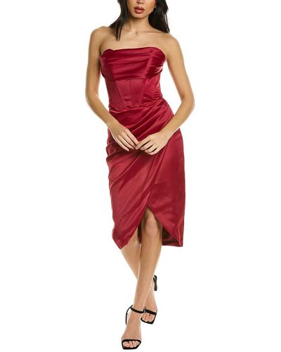 Red Bardot Dresses for Women | Lyst