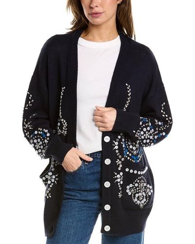 Hunter Bell Fawsett Wool-blend Cardigan - Black